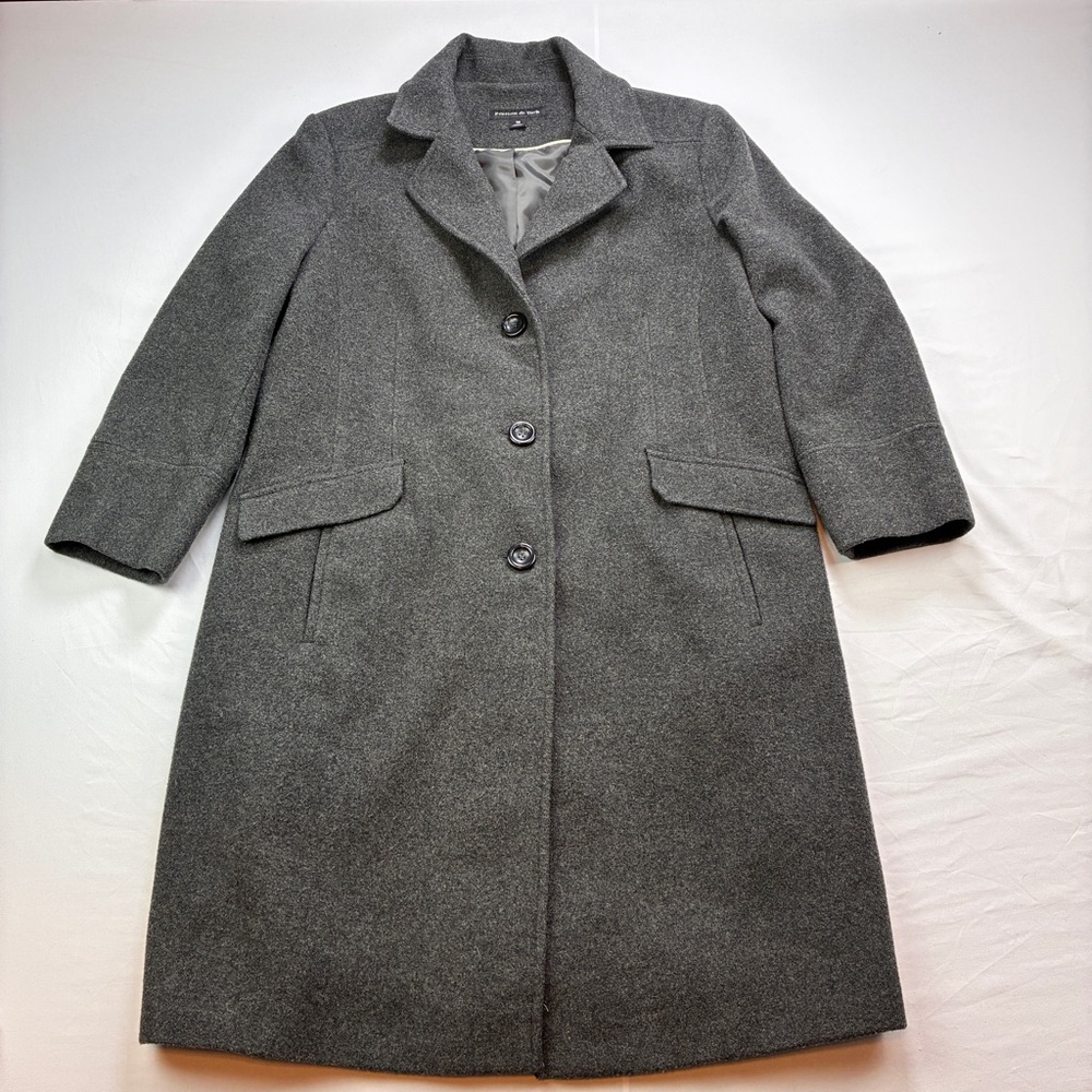 Preston & York Wool Blend Charcoal Coat